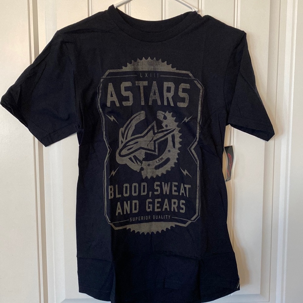 Mens size small black alpinestars t shirt